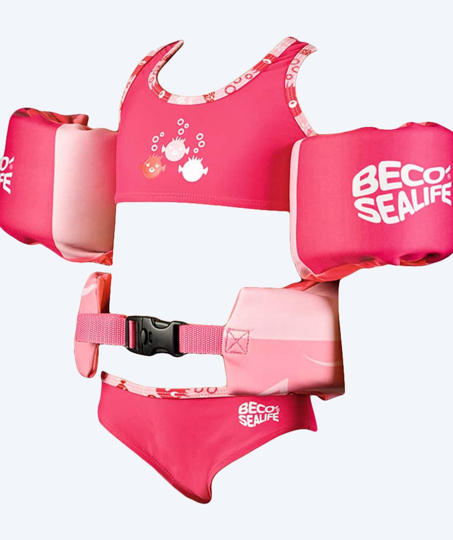 Beco drijfset (zwemriem en zwembandjes) voor kinderen (2-6) - Sealife - Roze