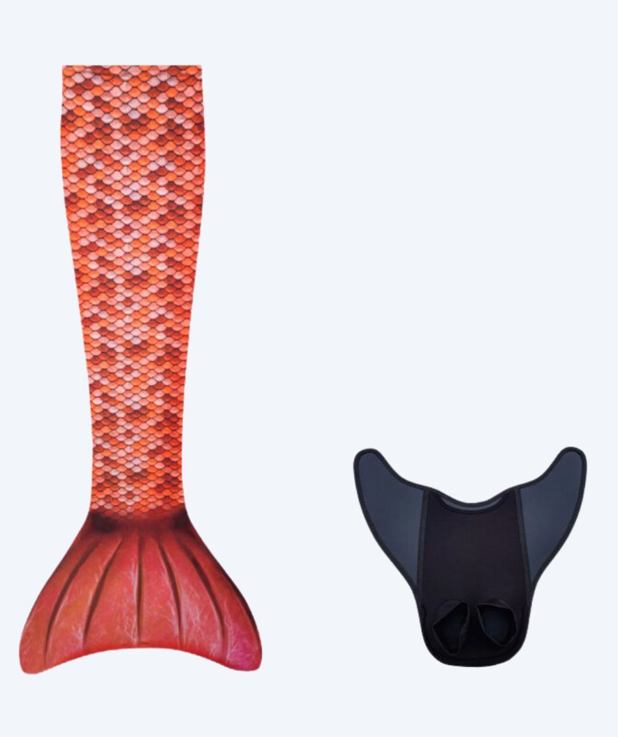 Kuaki Mermaids zeemeerminstaart voor kinderen - Set - Oranje