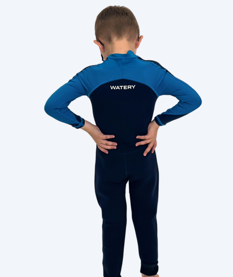 Watery kind UV wetsuit - Calypso Full-Body - Blauw/donkerblauw