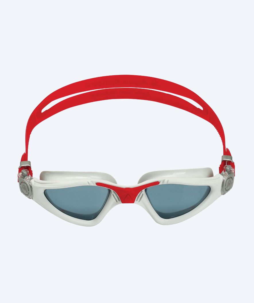 Aquasphere duikbrillen voor sport - Kayenne - Wit/rood (Smoke lens)