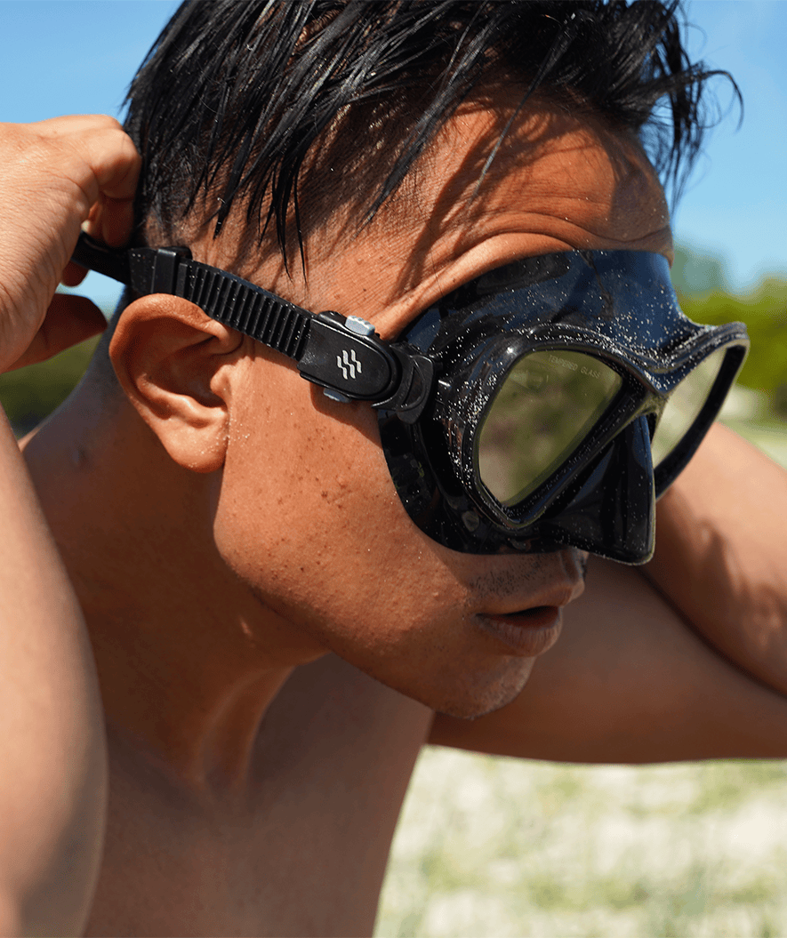 Watery volwassenen snorkelset (vanaf 15 jaar) - Fenton/Breeve - Zwart