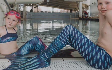 Zeemeermin staart kinderen