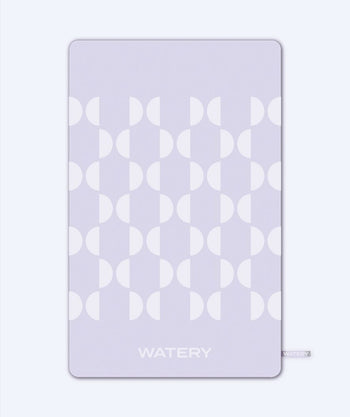 Watery microvezel handdoek (175 x 110 cm) - Rafferty - Dust Purple