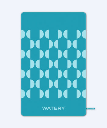 Watery microvezel handdoek (175 x 110 cm) - Rafferty - Ocean Blue