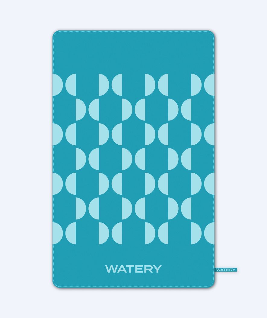 Watery microvezel handdoek (175 x 110 cm) - Rafferty - Ocean Blue
