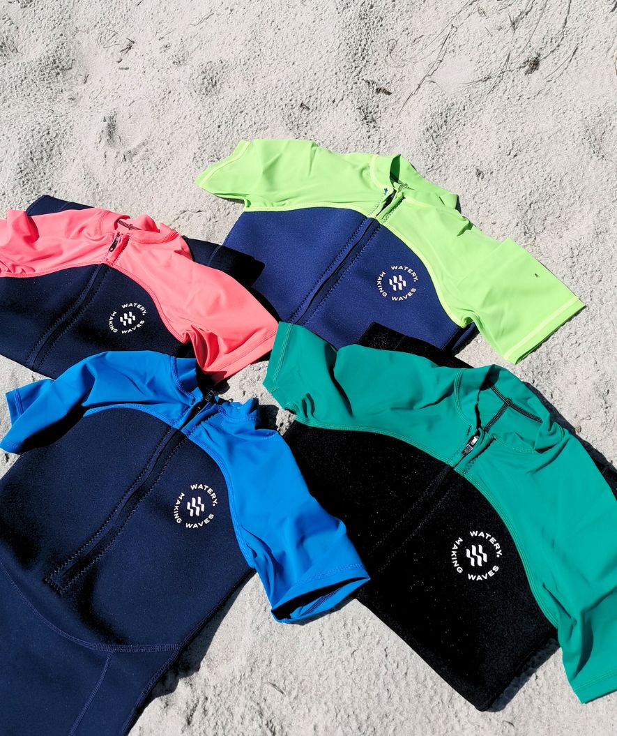 Watery kind UV wetsuit - Calypso Shorty - Donkerblauw