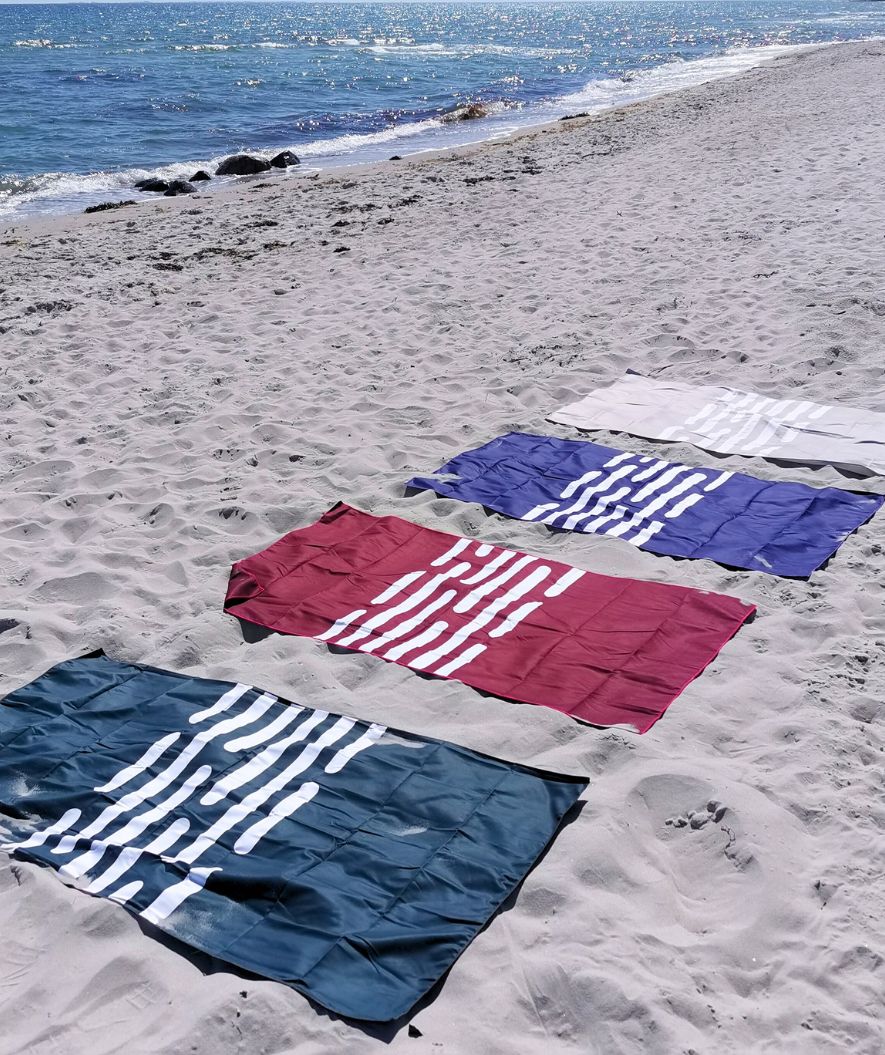 Watery microvezel handdoek - Eco Nebraska - Donkerblauw