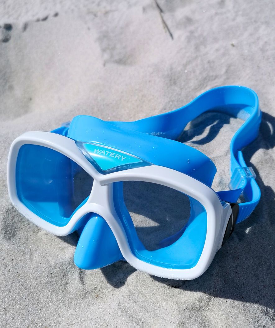 Watery junior duikbril (8-15) - Misu - Blauw/wit