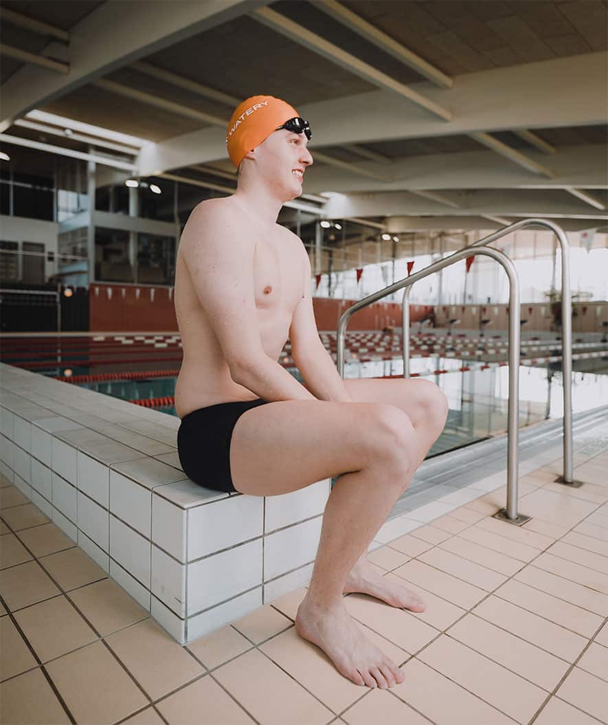 Watery badmuts (vanaf 10 jaar) - Signature - Oranje