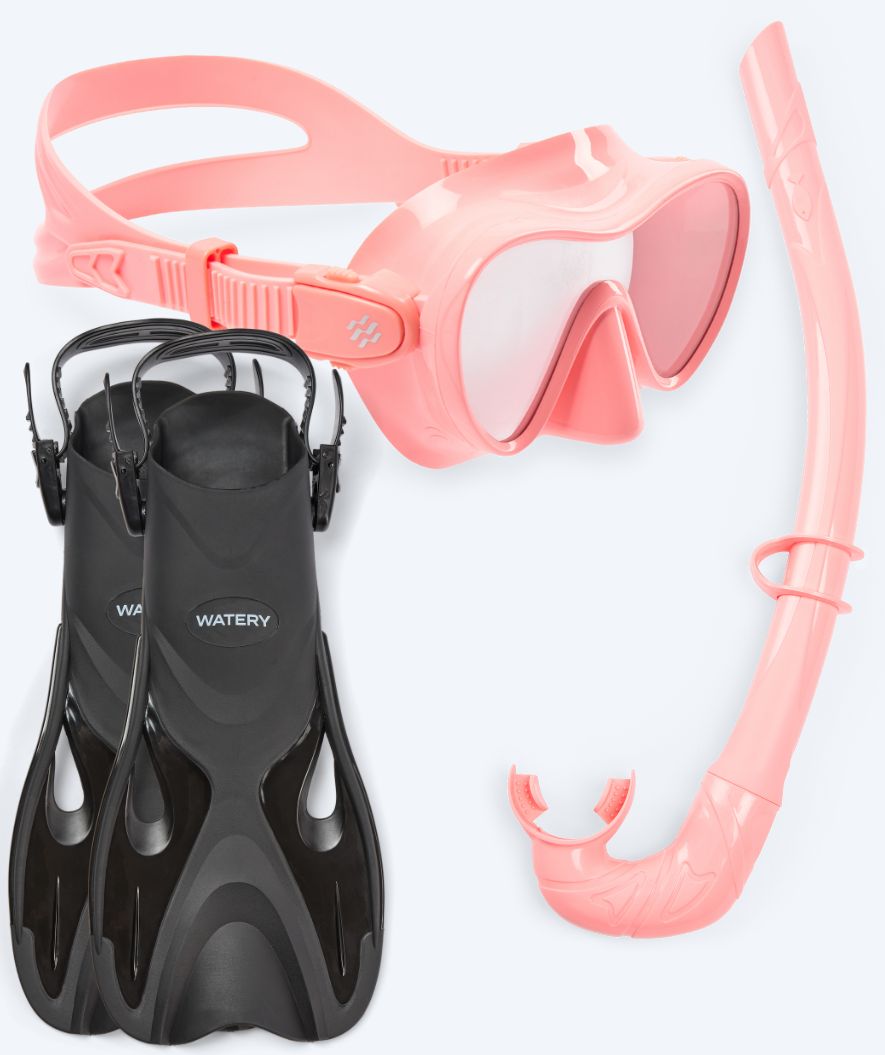 Watery snorkelset voor kinderen - Fisher/Cliff - Roze