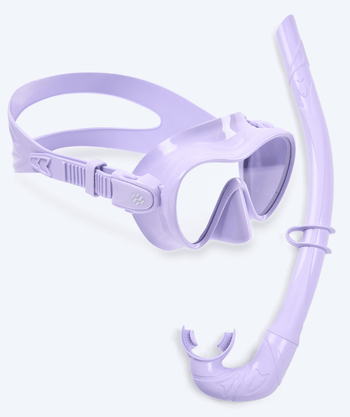 Watery Combo snorkelset voor kinderen - Cliff - Paars