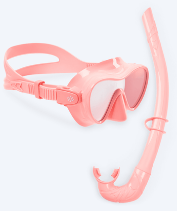 Watery Combo snorkelset voor kinderen - Cliff - Roze