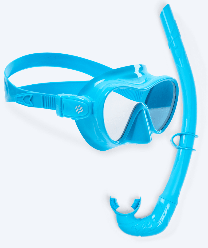 Watery kind Combo snorkelset - Cliff- Lichtblauw