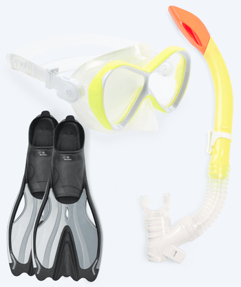 Watery snorkelset voor kinderen - Delphina/Triton - Geel