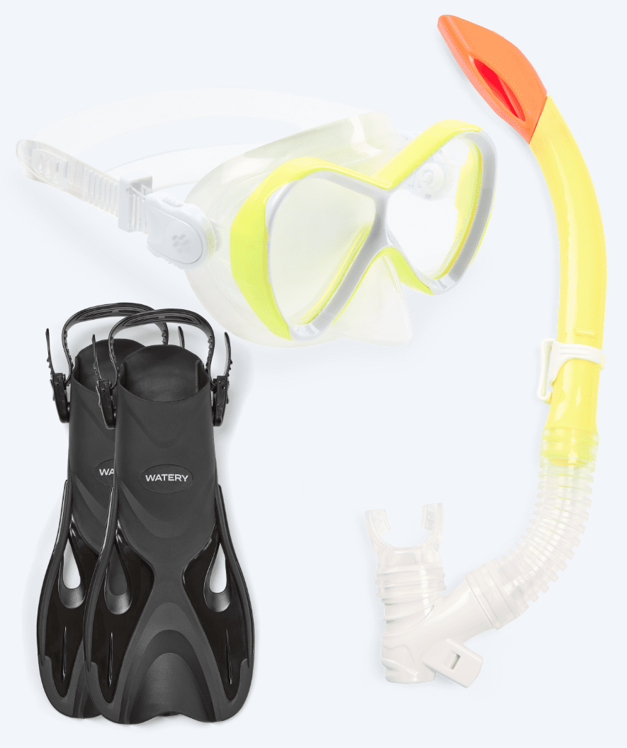 Watery snorkelset voor kinderen - Fisher/Triton - Geel