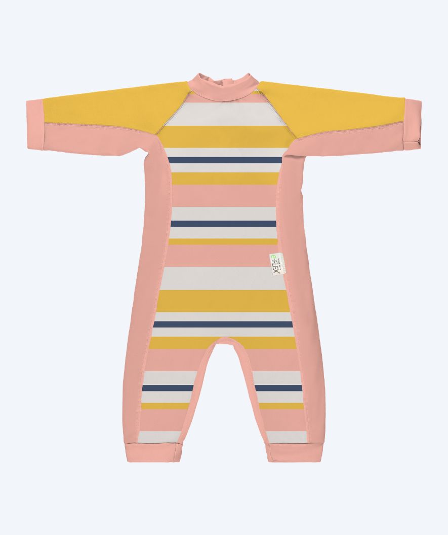Konfidence wetsuit voor kinderen - SplashyTM - Geel/lichtroze