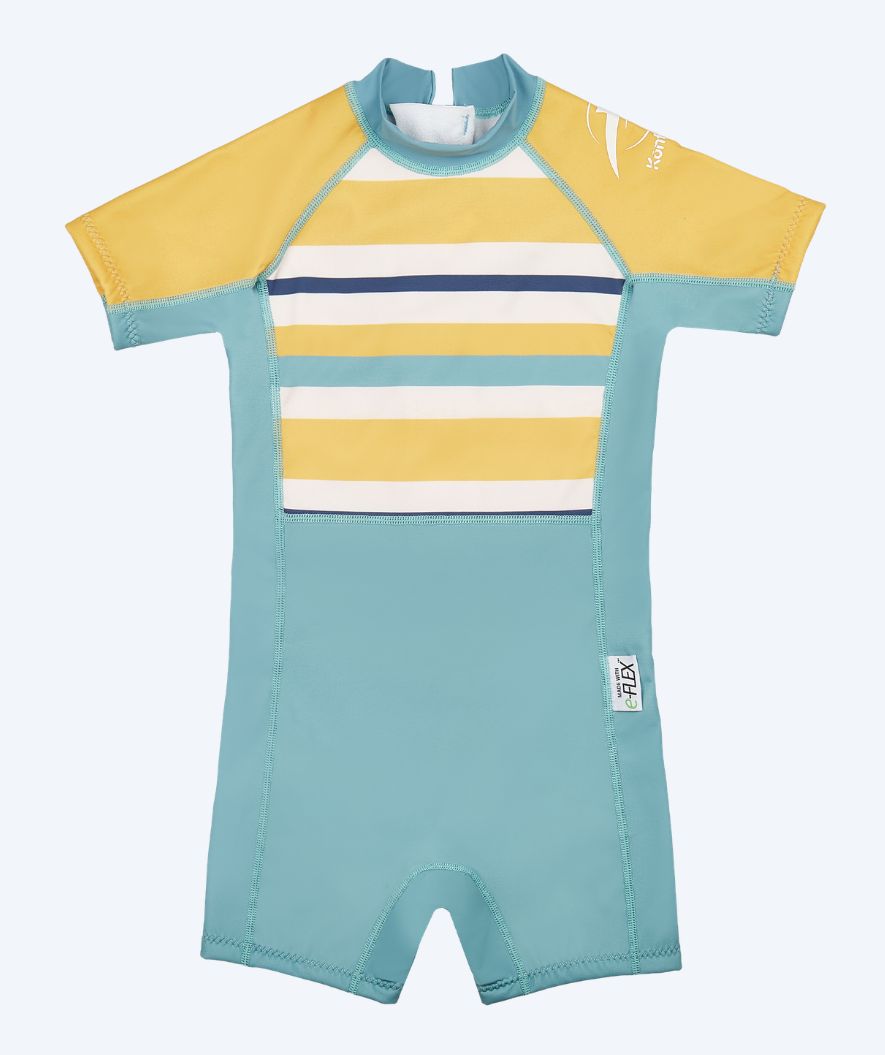 Konfidence wetsuit voor kinderen - Warma - Lichtblauw/geel