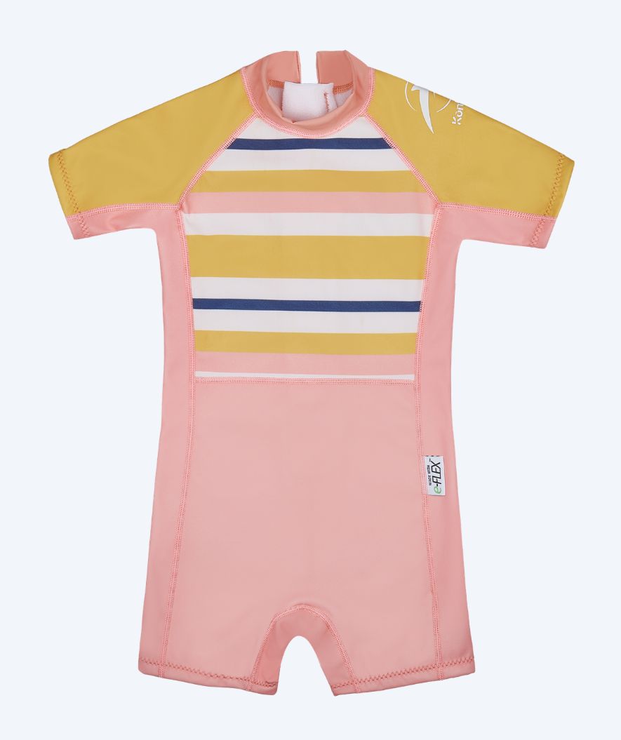 Konfidence wetsuit voor kinderen - Warma - Lichtroze/geel