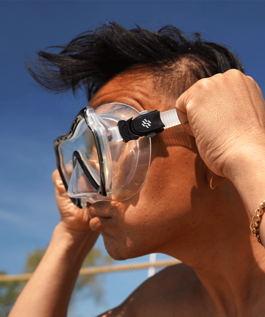 Watery volwassenen duikbril (vanaf 15 jaar) - Nebula - Zwart