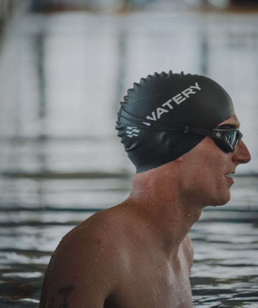 Watery training zwembril - Raven Active - Zwart/rood