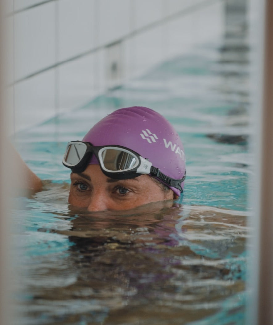 Watery training zwembril - Raven Active - Zwart/rood