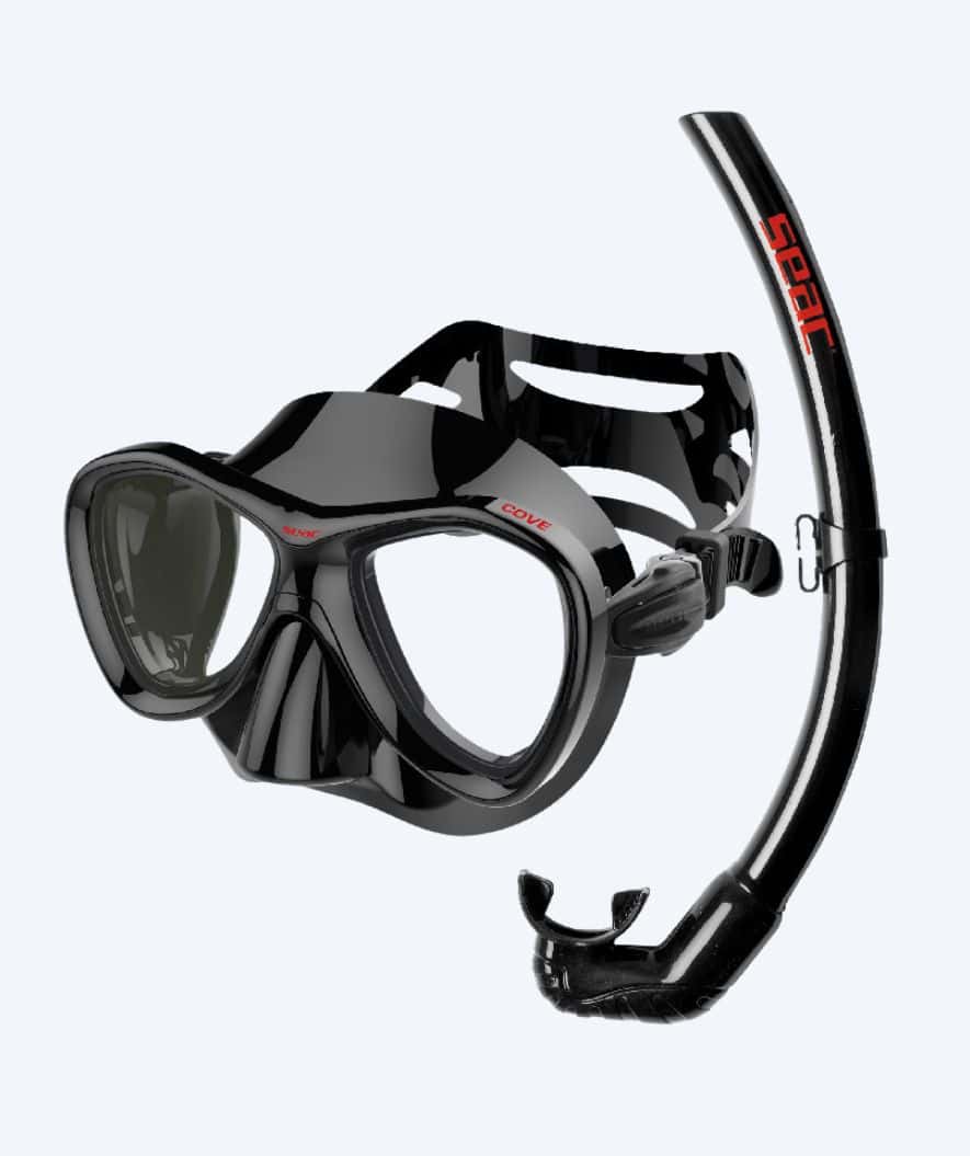SEAC Combo snorkelset voor volwassenen - Cove - Zwart