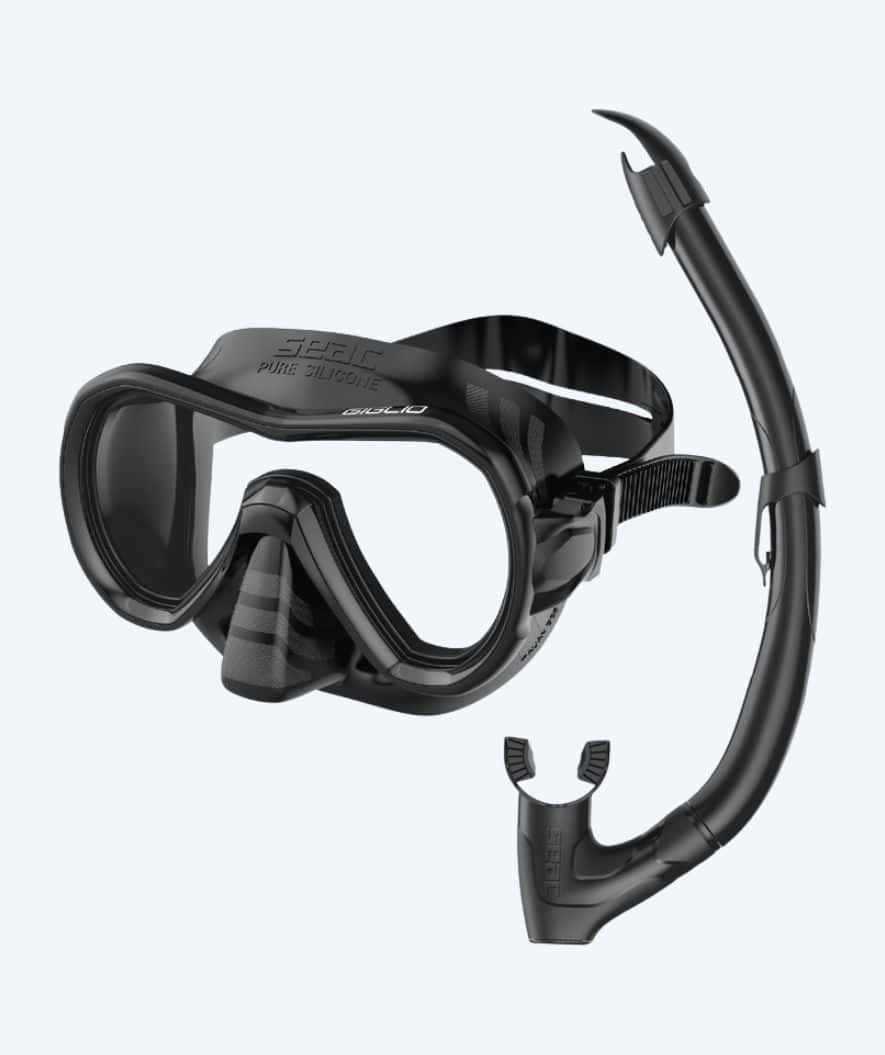 SEAC Combo snorkelset voor volwassenen - Giglio - Zwart