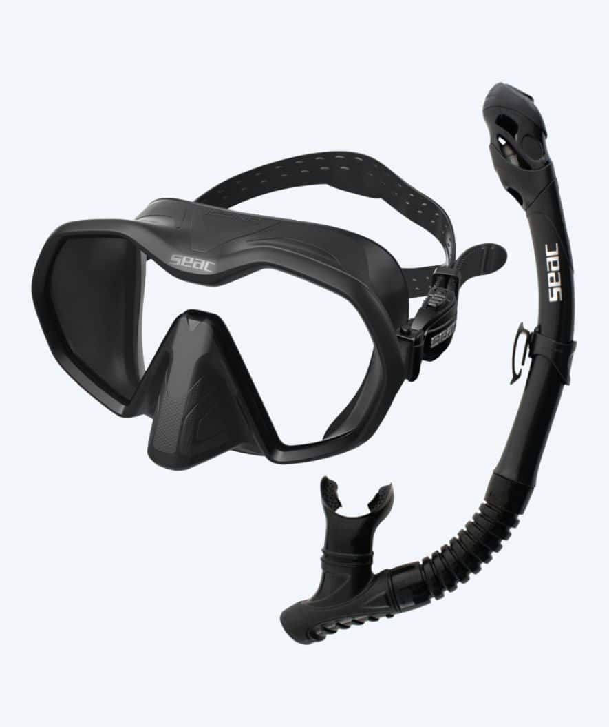 SEAC Combo snorkelset voor volwassenen - Icona - Zwart