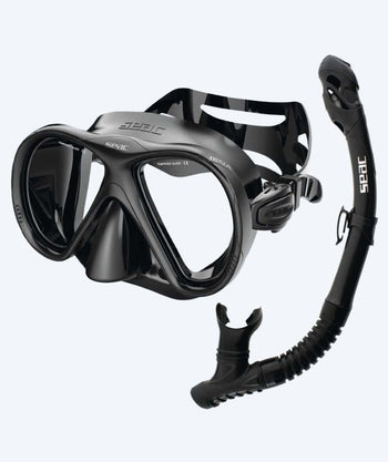 SEAC volwassenen snorkelset - Lena - Zwart