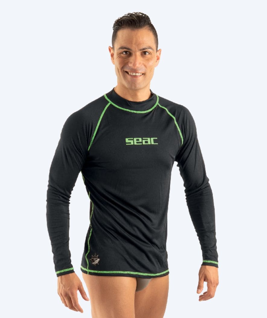 SEAC UV-shirt voor mannen - T-Sun Long - Zwart/groen