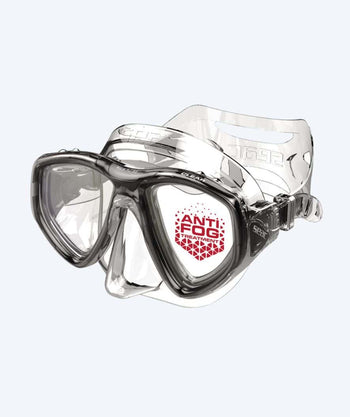 SEAC volwassenen duikbril - Helder - Zwart/helder