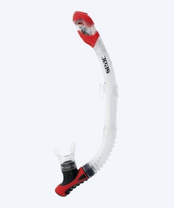 SEAC volwassenen full-dry snorkel - Reverse - Wit/rood
