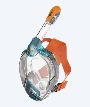 SEAC full face duikmasker - Libera Junior - Oranje/blauw