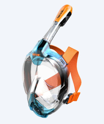SEAC full face duikmasker - Libera XS/S - Oranje/blauw