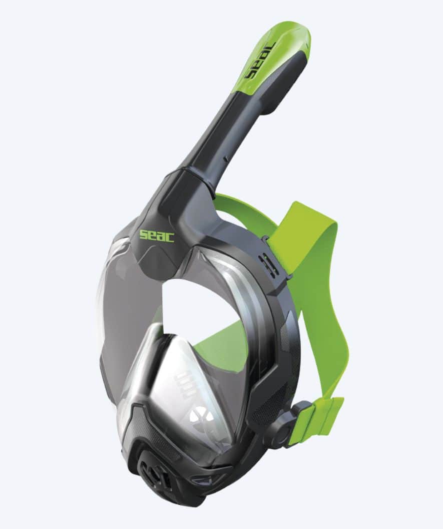SEAC full face duikmasker voor volwassenen - Libera L/XL - Groen/zwart