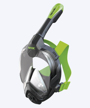 SEAC full face duikmasker voor volwassenen - Libera S/M - Groen/zwart