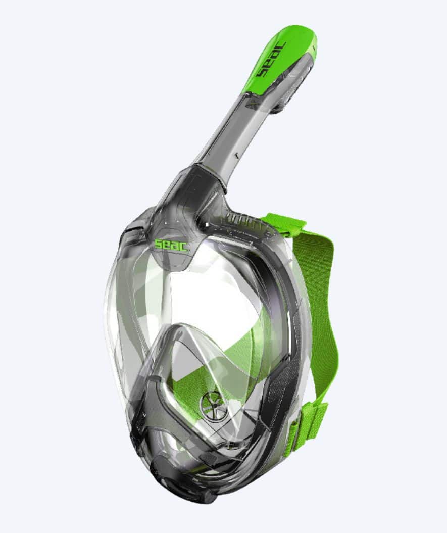 SEAC full face duikmasker voor volwassenen - Magica L/XL - Groen/grijs