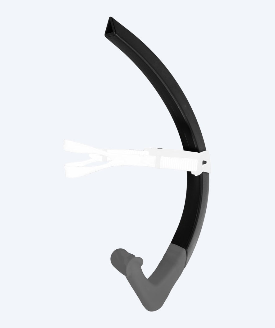 Aquasphere centrale snorkel voor kinderen (4-14) - Focus Small Fit - Zwart/grijs