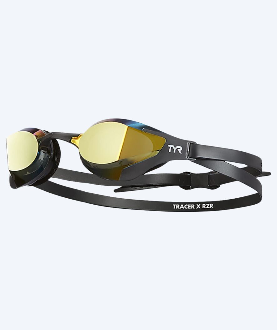 TYR zwembril - Tracer-X Racing RZR Mirrored - Zwart/goud