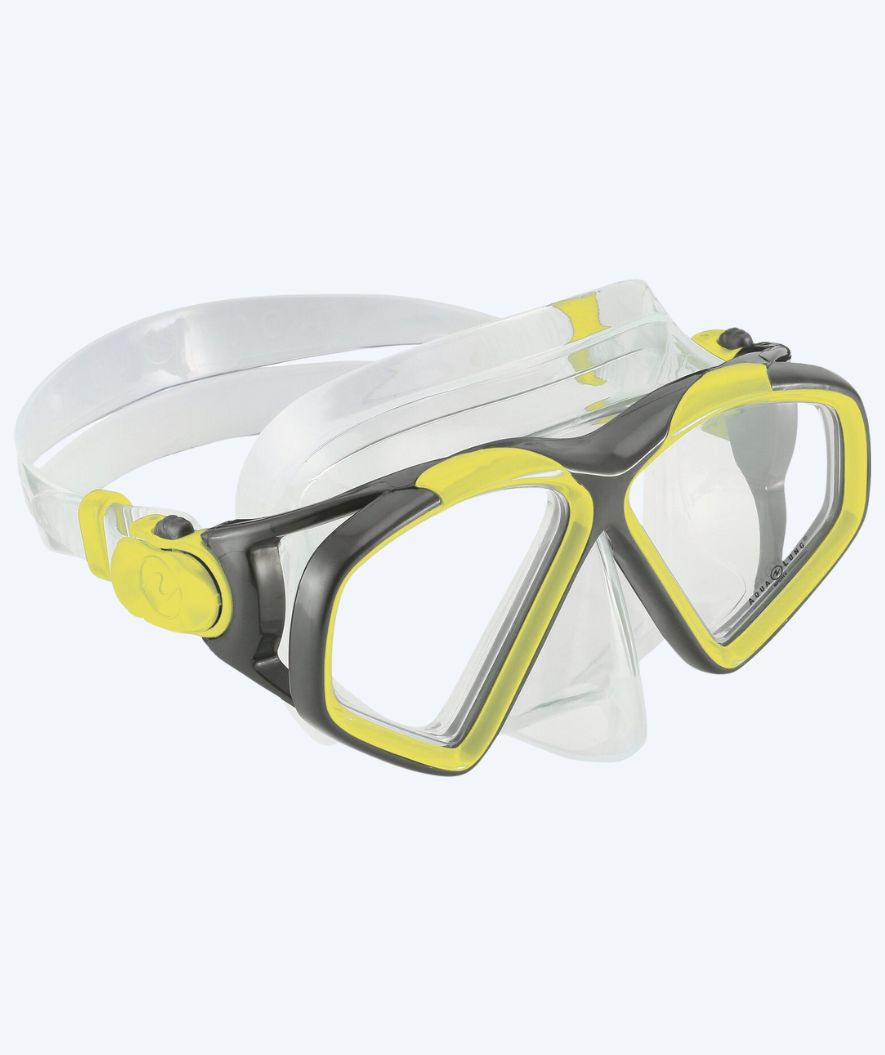 Aqualung volwassenen duikbril - Hawkeye - Grijs/Geel