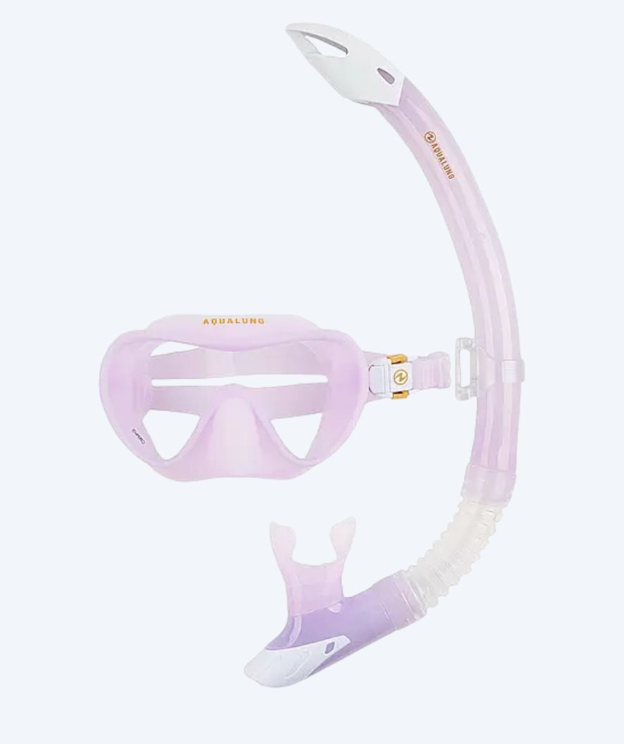 Aqualung Combo snorkelset voor volwassenen - Nabul - Paars/wit