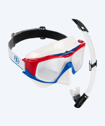 Aqualung volwassenen snorkelset - Vita - Wit/zwart