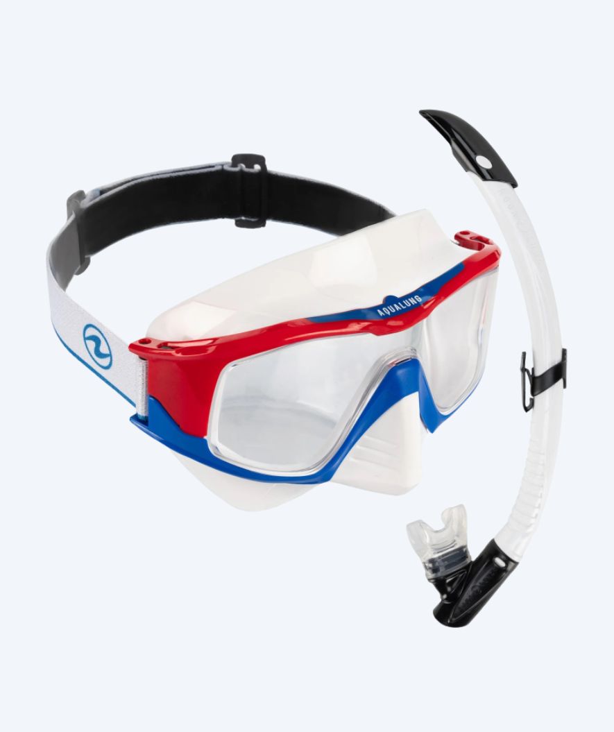 Aqualung Combo snorkelset junior - Vita - Wit/zwart