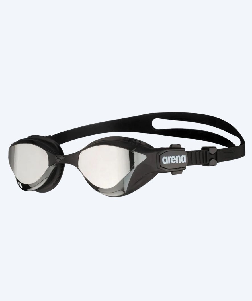 Arena zwembril - Cobra Tri SWIPE - Zwart/zilver (Mirror lens)