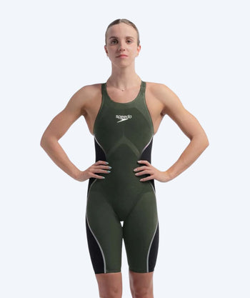 Speedo wedstrijd badpak voor dames - LZR Pure Intent 2.0 - Donkergroen/zwart