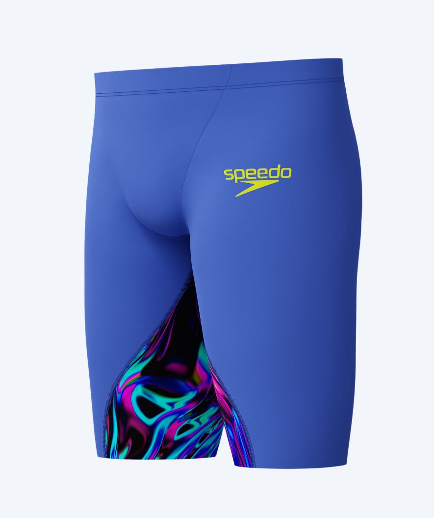 Speedo jongens wedstrijd zwembroek - LZR Ignite - Blauw/Multi