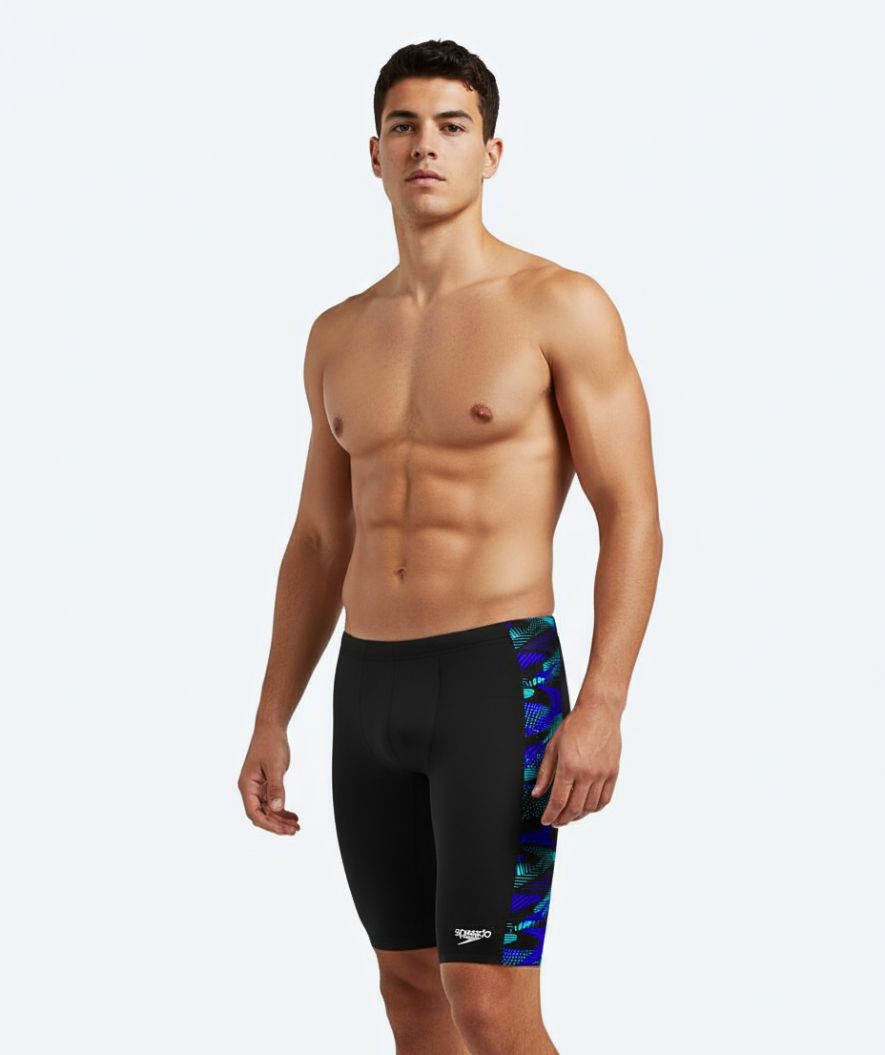 Speedo zwemjammer voor mannen - Hyperboom Panel - Zwart/donkerblauw