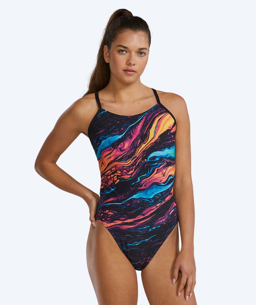 TYR badpakken voor vrouwen - Durafast Elite Cutoutfit - Zwart/multi