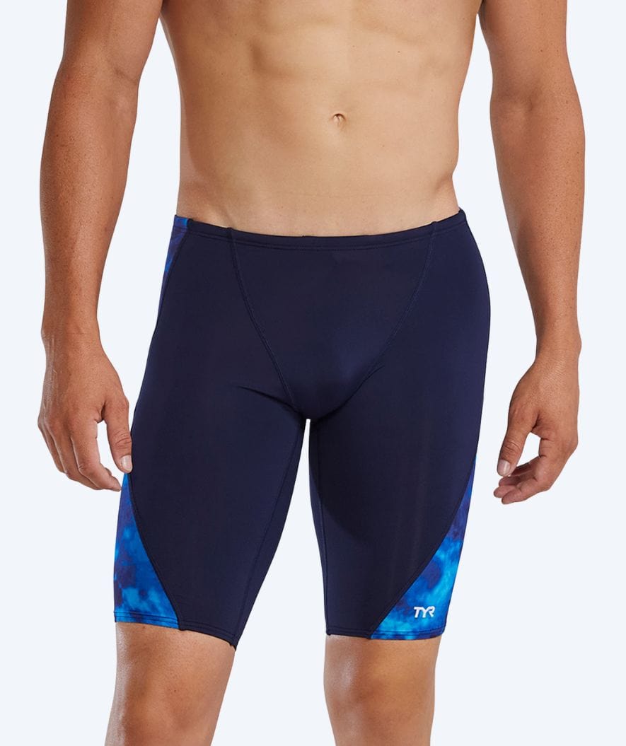 TYR zwemjammer voor mannen - Blade Splice Waveform - Zwart/blauw