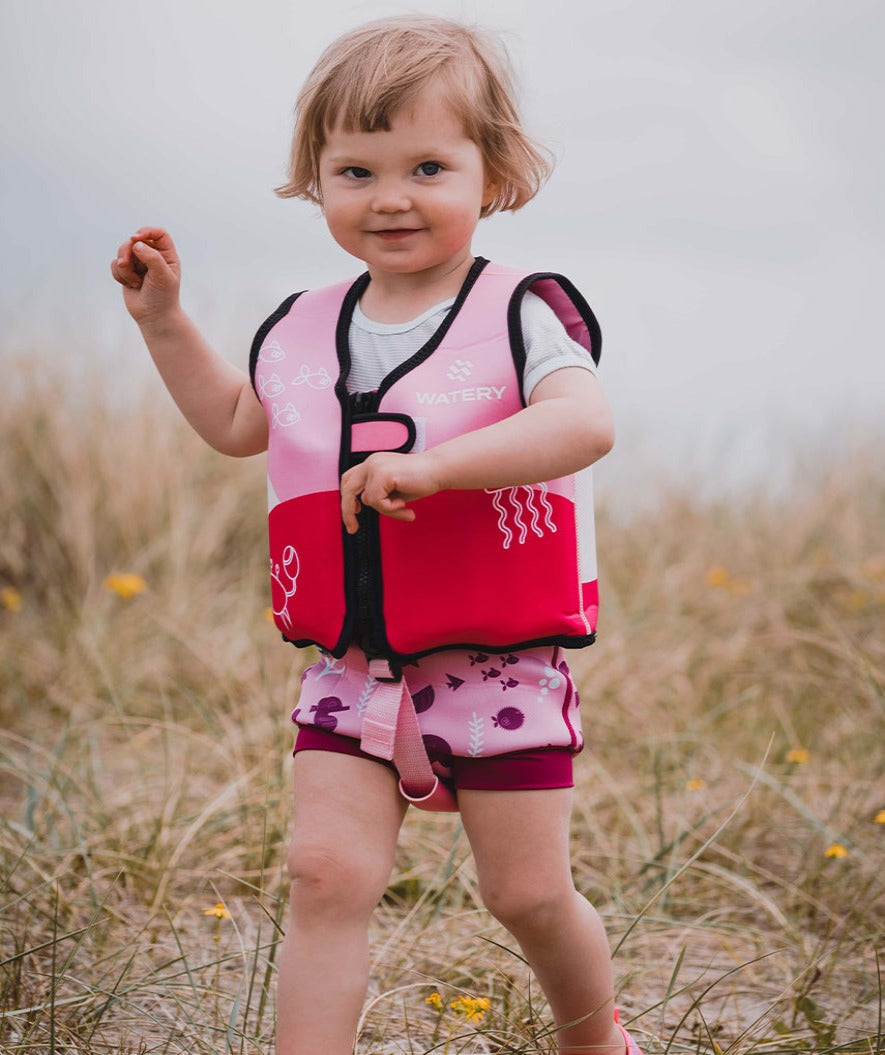 Watery kind zwemluier - Neoprene Swim Nappy - Atlantic Roze